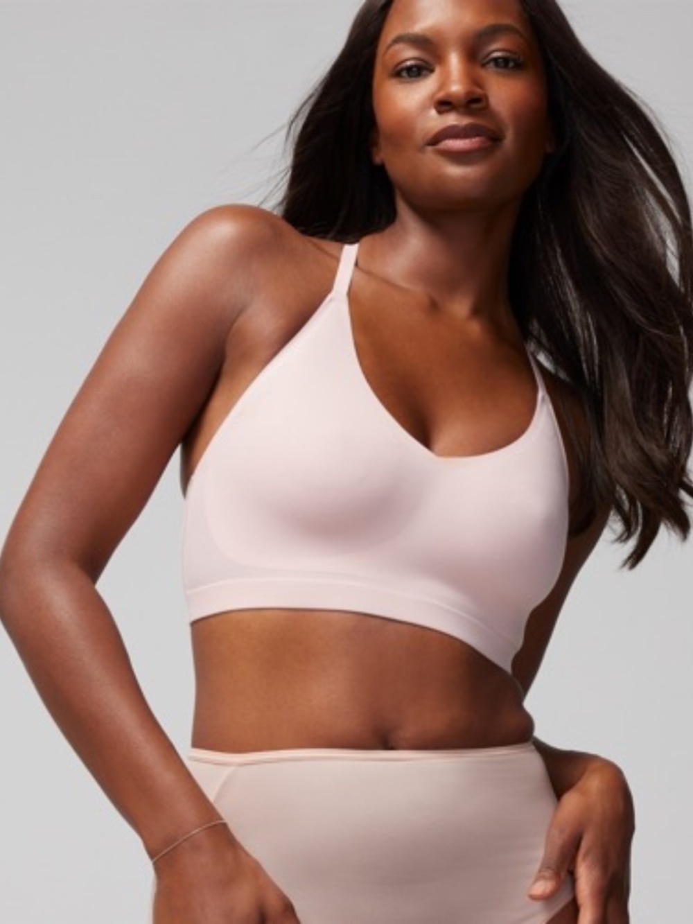 Soma Light Pink Enbliss Lace Racerback Bralette